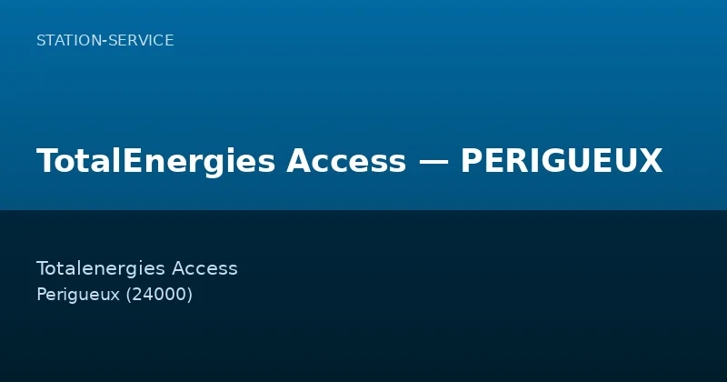 TotalEnergies Access — PERIGUEUX