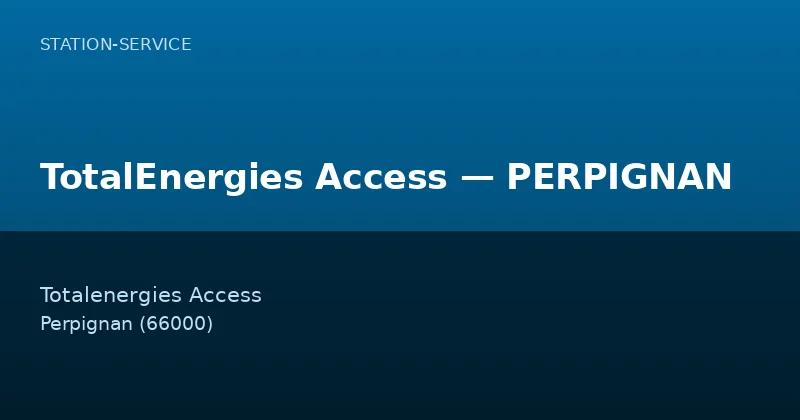 TotalEnergies Access — PERPIGNAN
