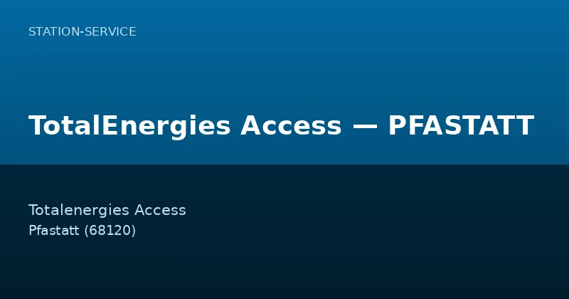 TotalEnergies Access — PFASTATT