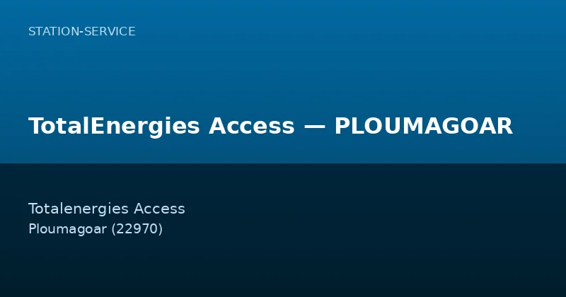 TotalEnergies Access — PLOUMAGOAR
