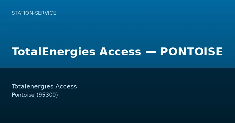 TotalEnergies Access — PONTOISE