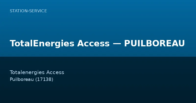 TotalEnergies Access — PUILBOREAU