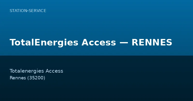 TotalEnergies Access — RENNES