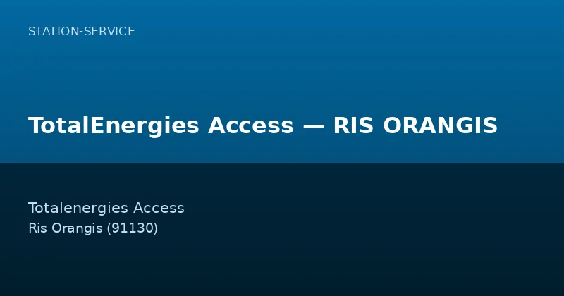 TotalEnergies Access — RIS ORANGIS