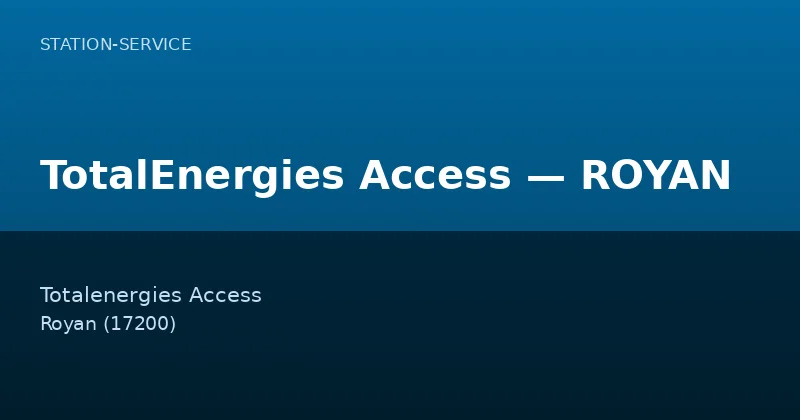 TotalEnergies Access — ROYAN
