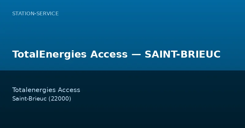 TotalEnergies Access — SAINT-BRIEUC