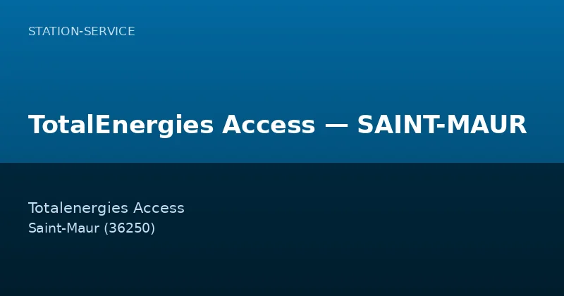 TotalEnergies Access — SAINT-MAUR