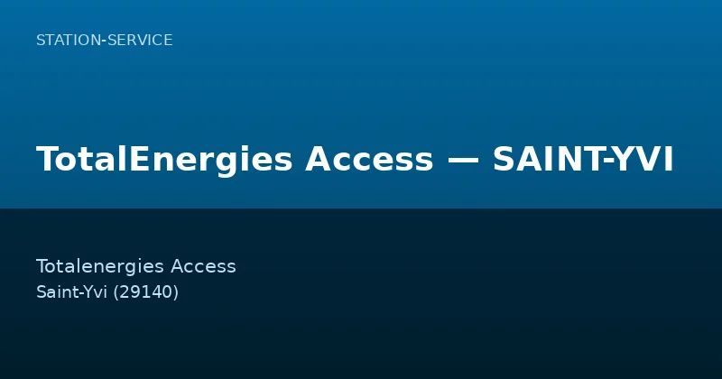 TotalEnergies Access — SAINT-YVI