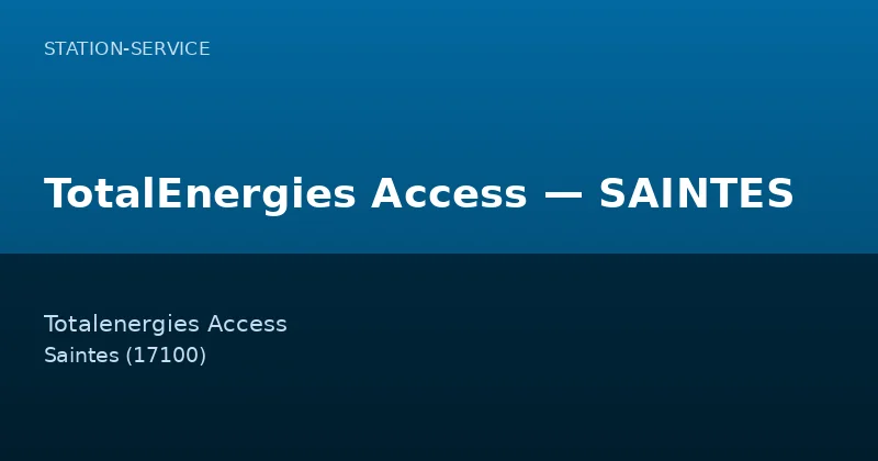 TotalEnergies Access — SAINTES