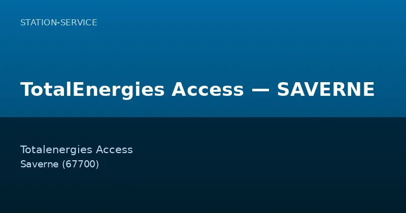 TotalEnergies Access — SAVERNE