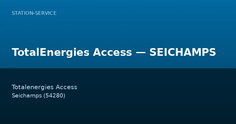 TotalEnergies Access — SEICHAMPS