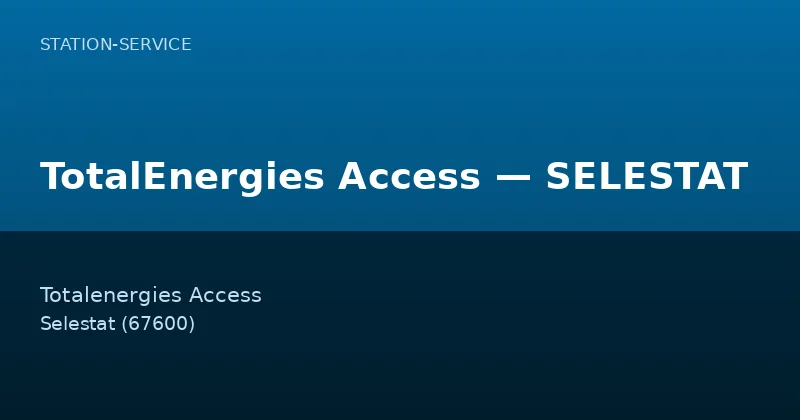 TotalEnergies Access — SELESTAT