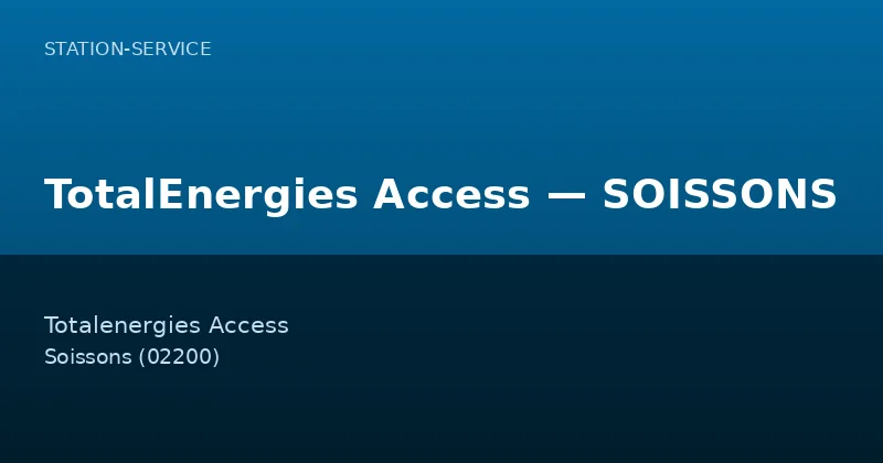 TotalEnergies Access — SOISSONS