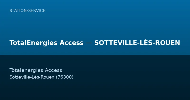 TotalEnergies Access — SOTTEVILLE-LÈS-ROUEN