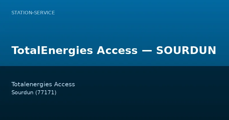 TotalEnergies Access — SOURDUN