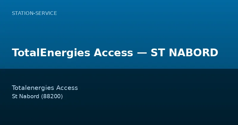 TotalEnergies Access — ST NABORD