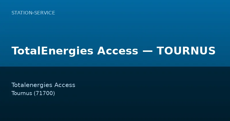 TotalEnergies Access — TOURNUS