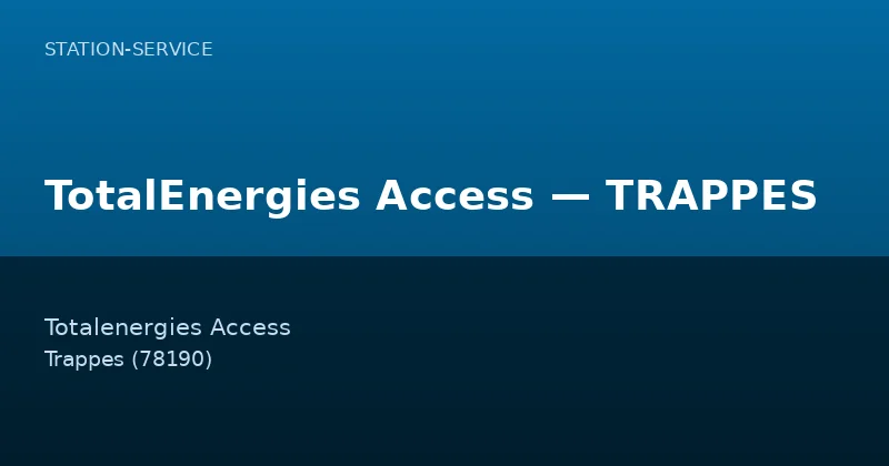TotalEnergies Access — TRAPPES