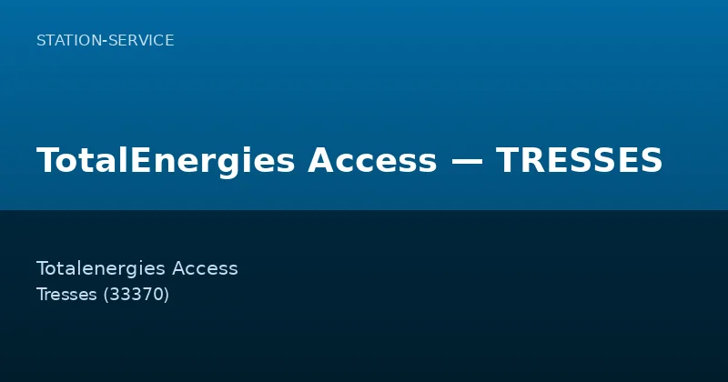 TotalEnergies Access — TRESSES