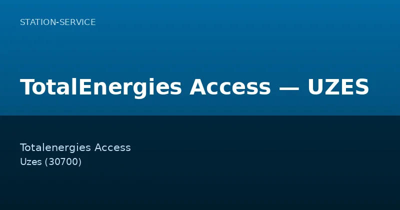 TotalEnergies Access — UZES