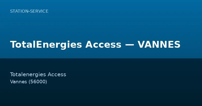 TotalEnergies Access — VANNES