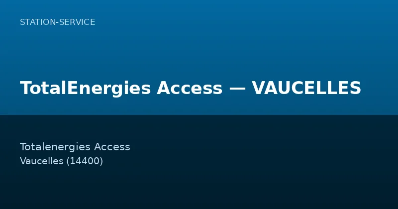 TotalEnergies Access — VAUCELLES