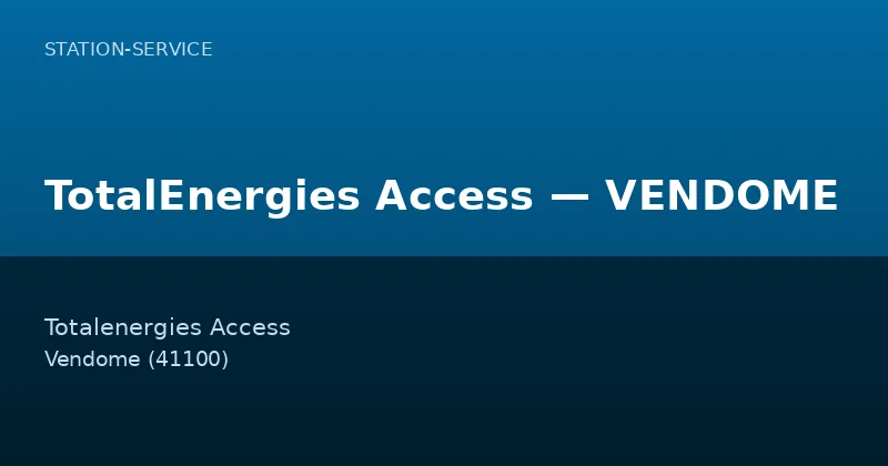 TotalEnergies Access — VENDOME