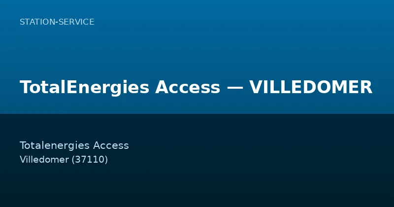 TotalEnergies Access — VILLEDOMER