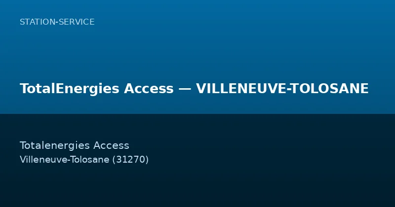TotalEnergies Access — VILLENEUVE-TOLOSANE