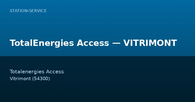 TotalEnergies Access — VITRIMONT