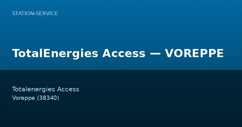TotalEnergies Access — VOREPPE