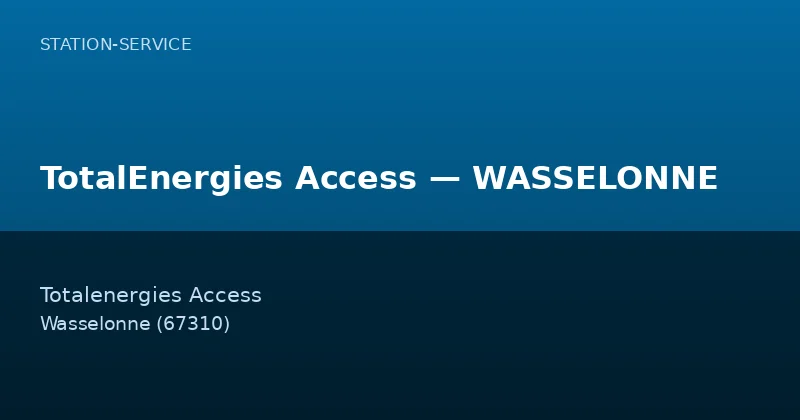 TotalEnergies Access — WASSELONNE