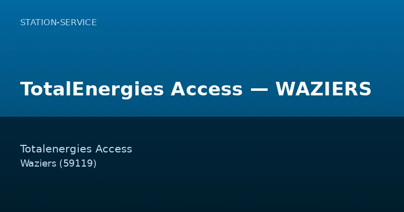 TotalEnergies Access — WAZIERS