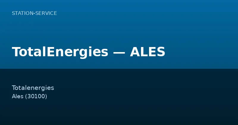 TotalEnergies — ALES