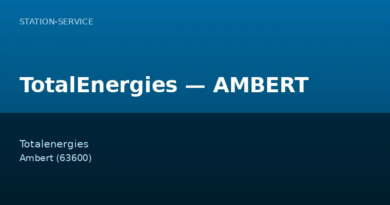 TotalEnergies — AMBERT