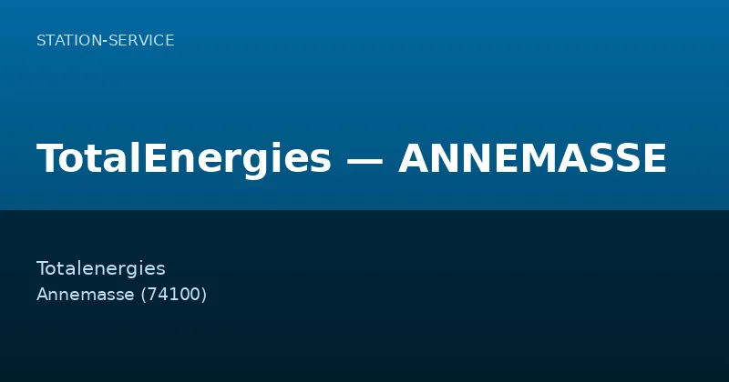 TotalEnergies — ANNEMASSE