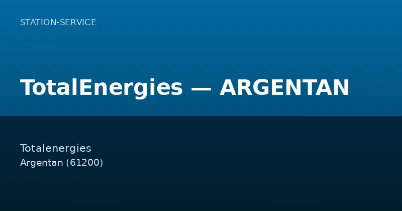 TotalEnergies — ARGENTAN
