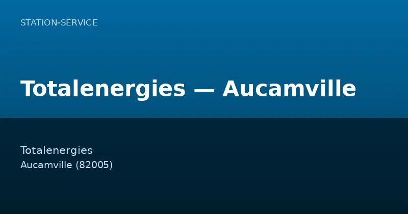 Totalenergies — Aucamville