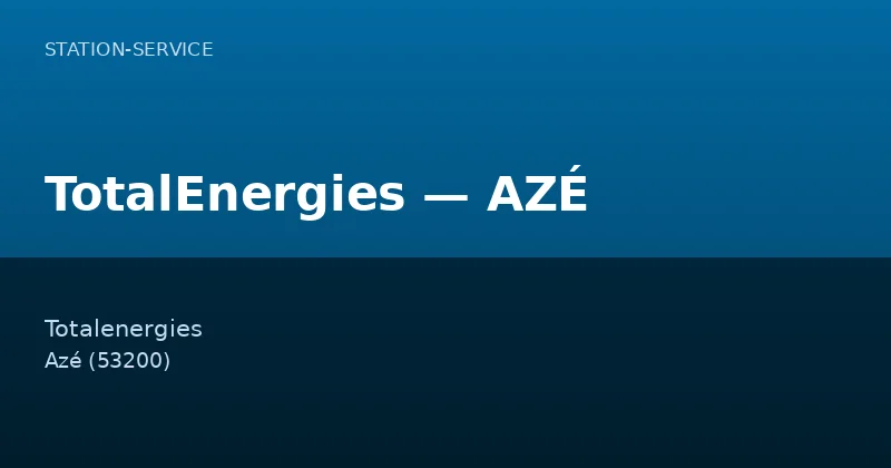TotalEnergies — AZÉ