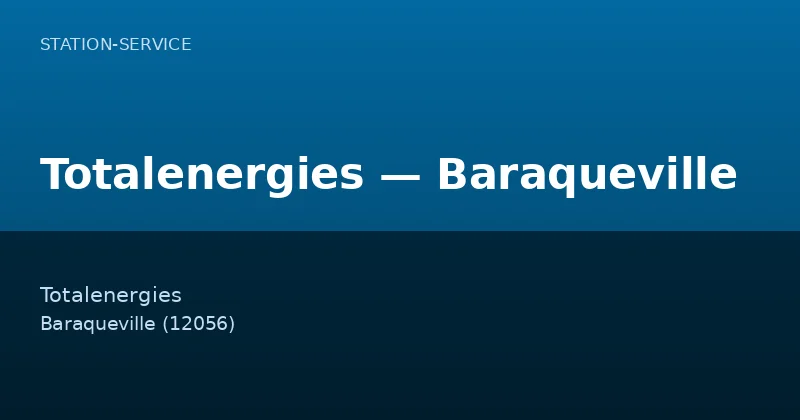 Totalenergies — Baraqueville