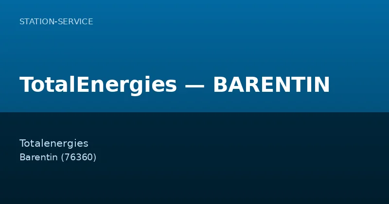 TotalEnergies — BARENTIN