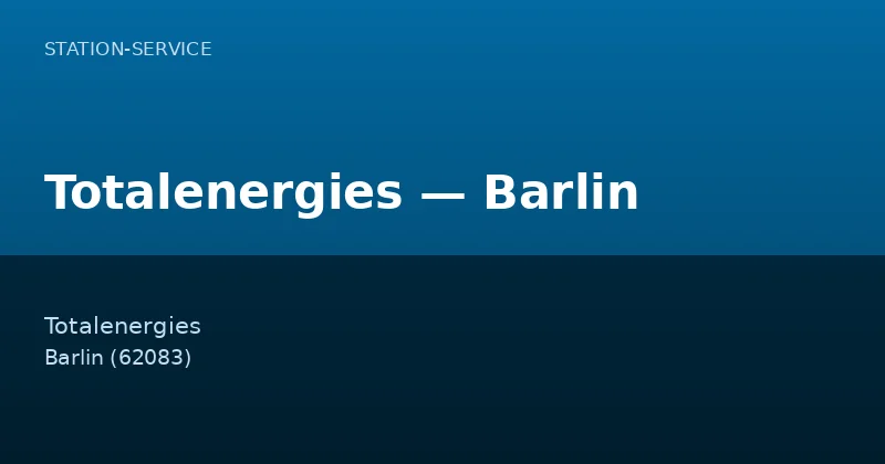 Totalenergies — Barlin