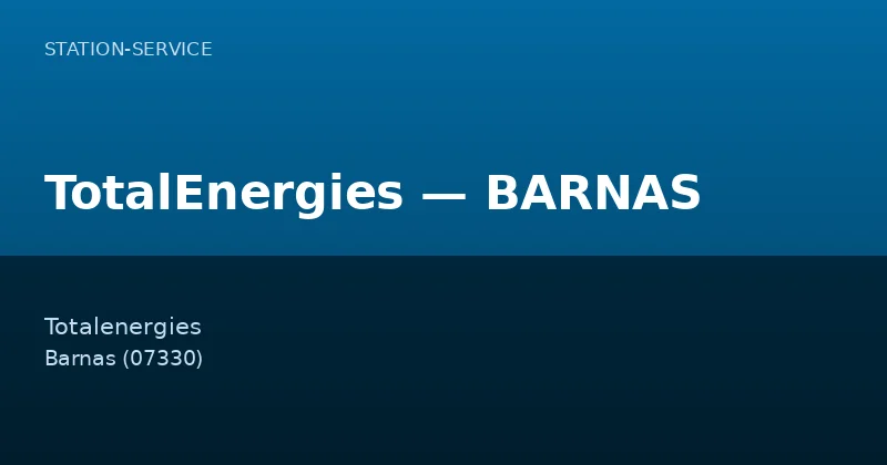 TotalEnergies — BARNAS