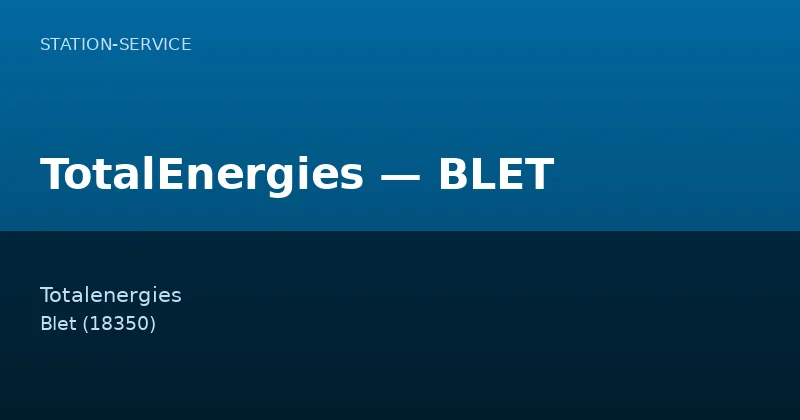 TotalEnergies — BLET