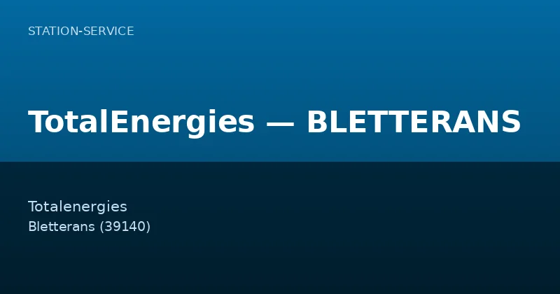 TotalEnergies — BLETTERANS