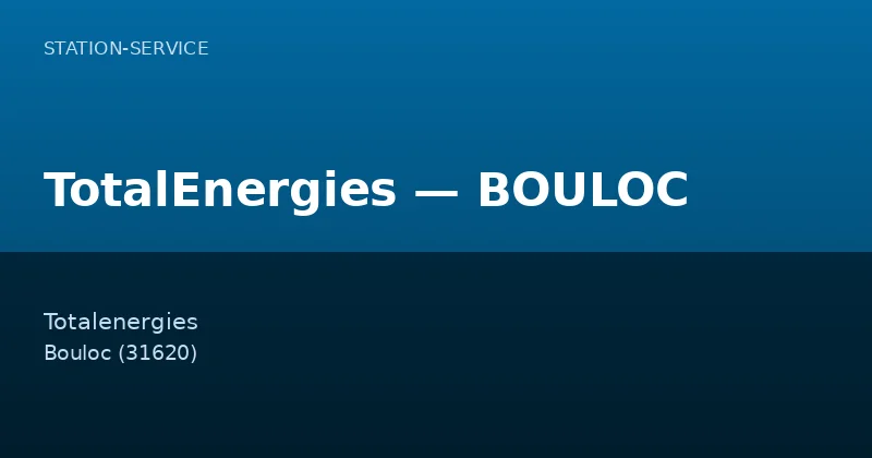 TotalEnergies — BOULOC