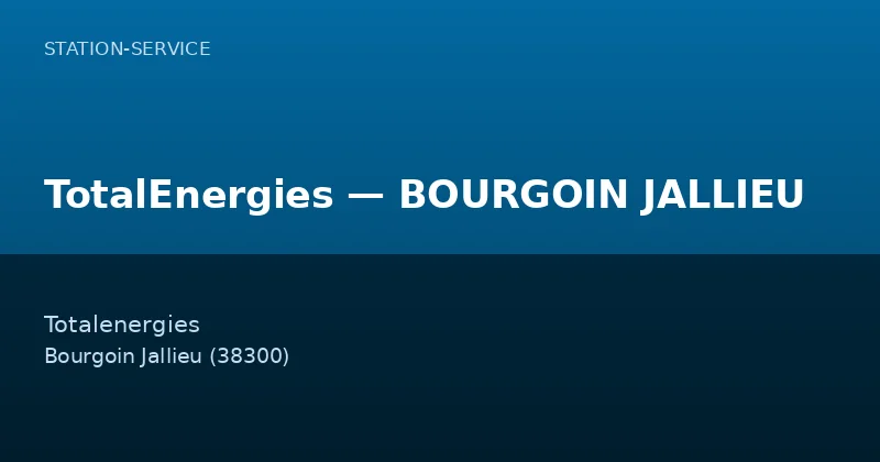 TotalEnergies — BOURGOIN JALLIEU