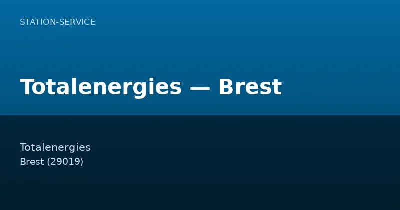 Totalenergies — Brest
