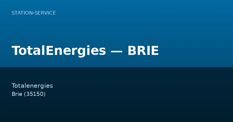 TotalEnergies — BRIE