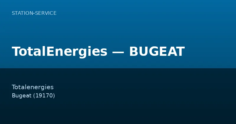 TotalEnergies — BUGEAT